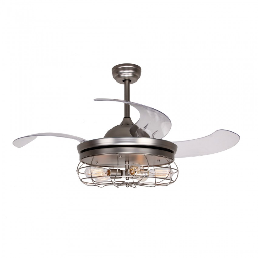 42 Inch Caged Ceiling Fan With Light And Remote Fandelier More Views 42 Inch Caged Ceiling Fan With Light