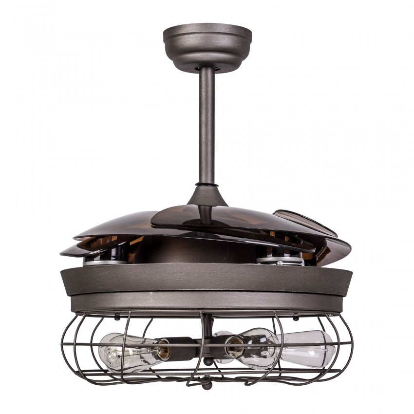 42.5" Benally 4 Blade Ceiling Fan with Remote, Antique ...