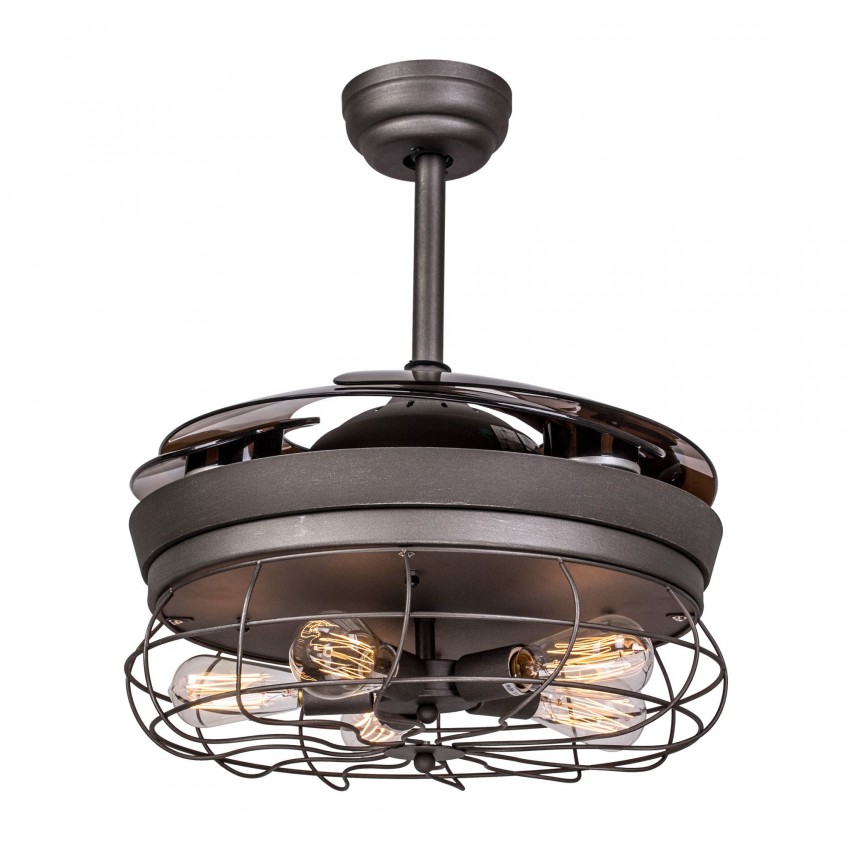 42.5" Benally 4 Blade Ceiling Fan with Remote, Antique ...