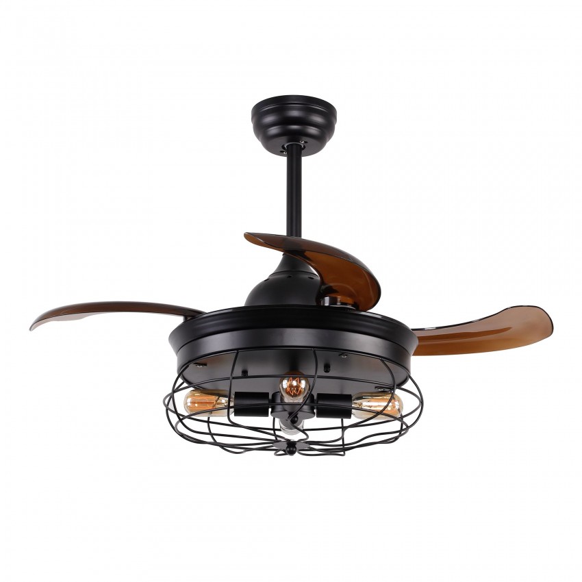 36 Inch Caged Ceiling Fan With Remote Control Fandelier More Views 36 Inch Caged Ceiling Fan