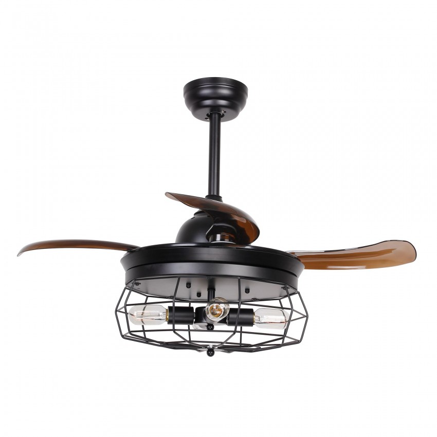 36 Inch Caged Ceiling Fan With Remote Control Fandelier Write Your Own Review