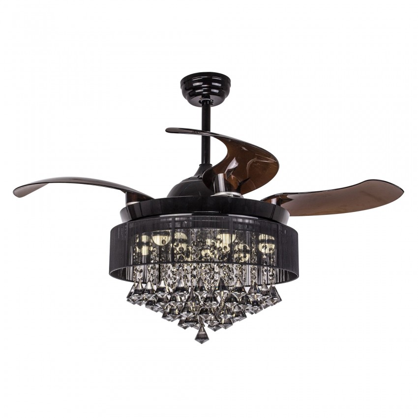 42 black ceiling fan with light damp more views 42 inch retractable blade led ceiling fan with light and remote black modern crystal chandelier lights 42 black ceiling fan with light damp more views 42 inch retractable blade led ceiling fan with light and remote black modern crystal chandelier lights